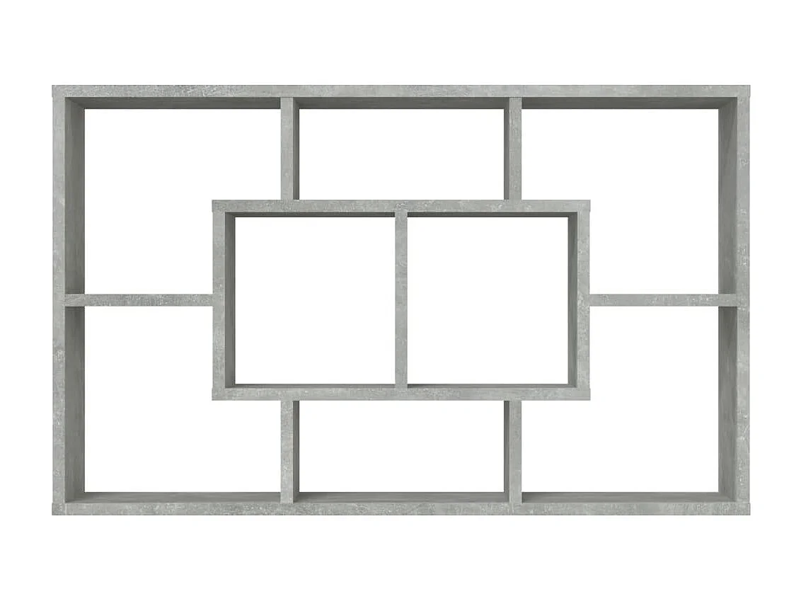 Étagère murale Gris béton 85x16x52,5 cm Bois d'ingénierie SDD48295 BonneVie Meuble