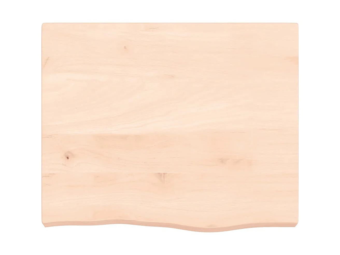 Étagère murale 60x50x(2-6) cm bois de chêne massif non traité OFR83810 BonneVie Meuble