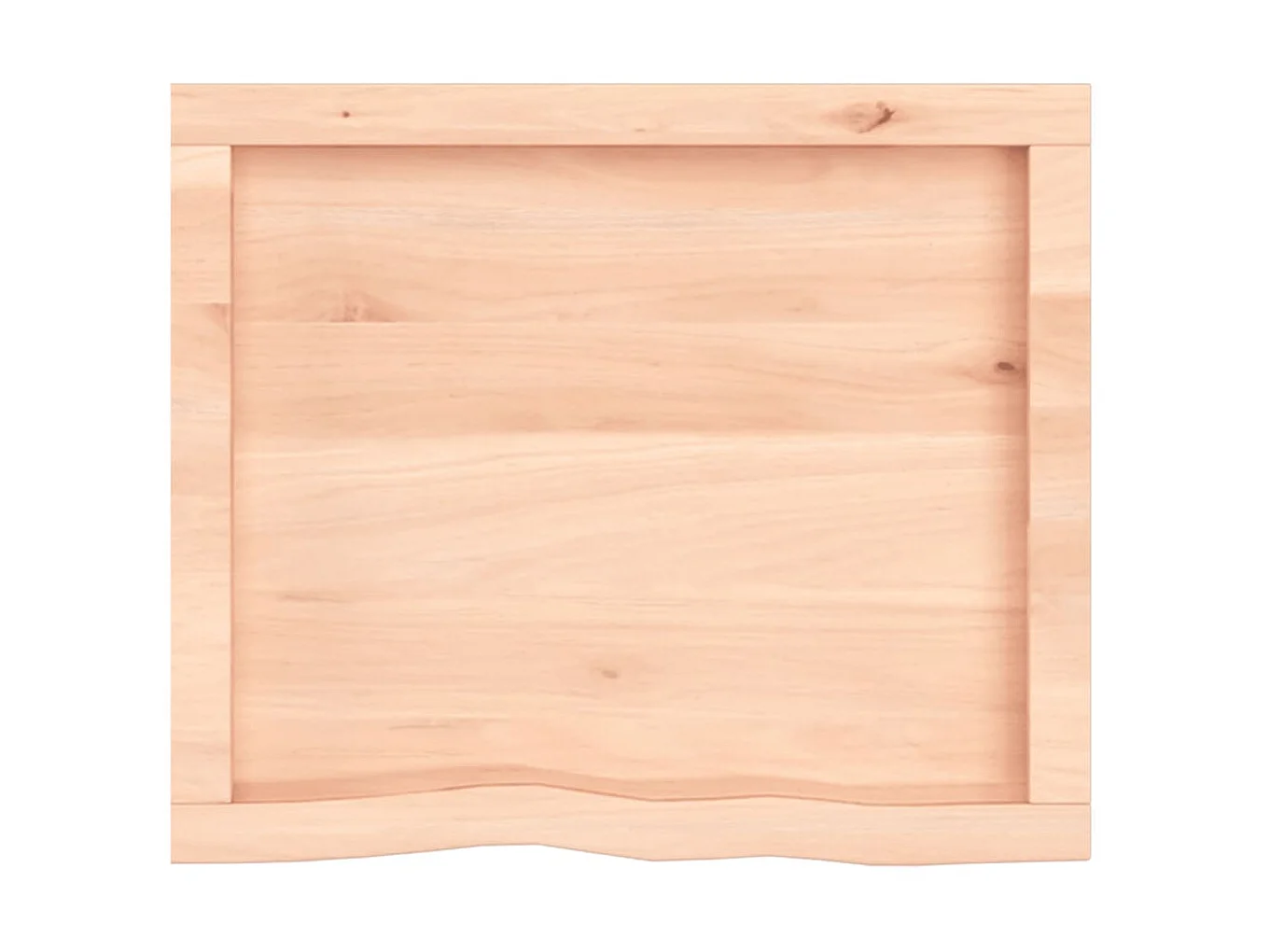 Étagère murale 60x50x(2-6) cm bois de chêne massif non traité OFR83810 BonneVie Meuble
