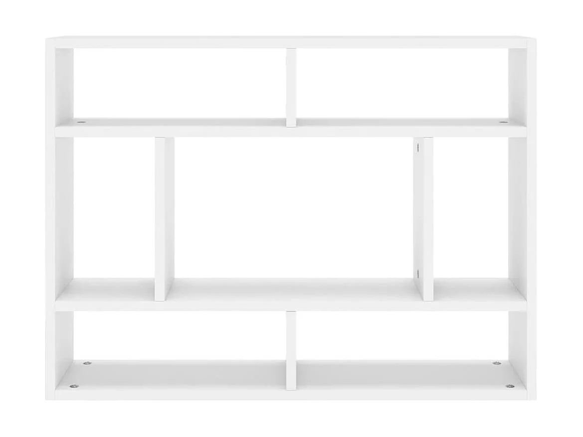 Étagère murale Blanc 75x16x55 cm Aggloméré OFR99321 BonneVie Meuble