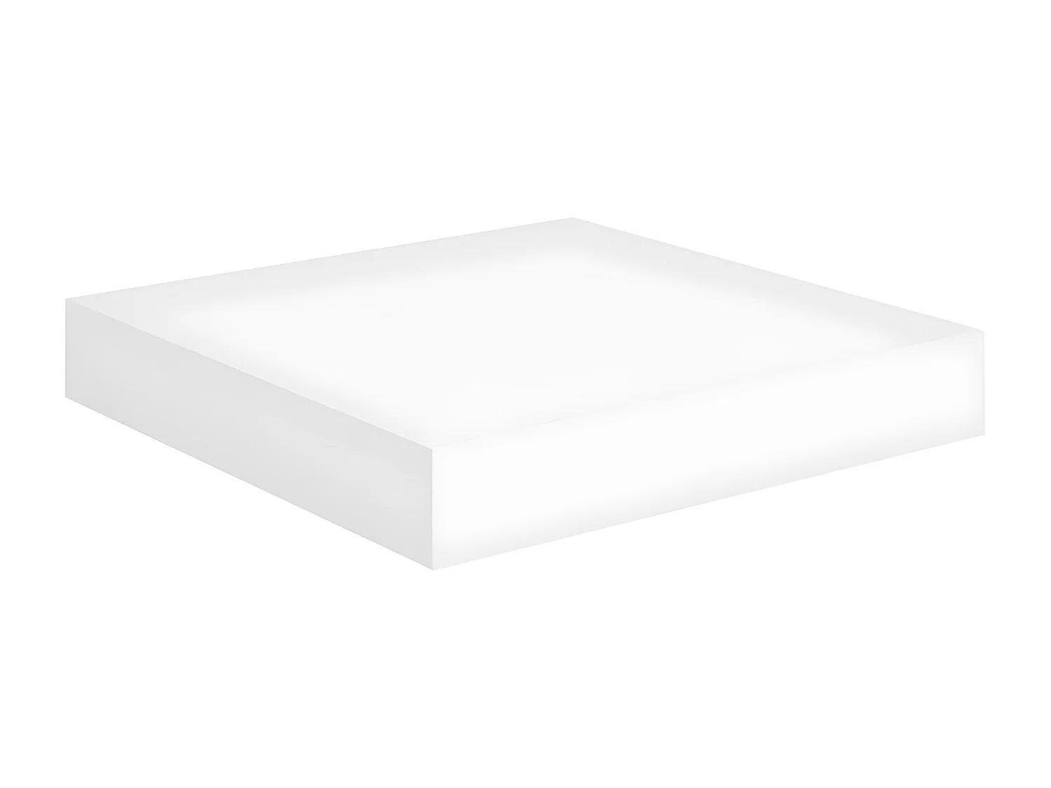 Prateleiras de parede suspensas 2 pcs 23x23,5x3,8cm MDF branco PT426322