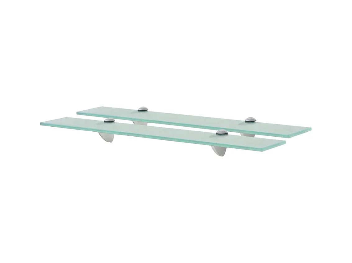 Étagères murales 2 pcs Verre 60x20 cm 8 mm OFR27648 BonneVie Meuble