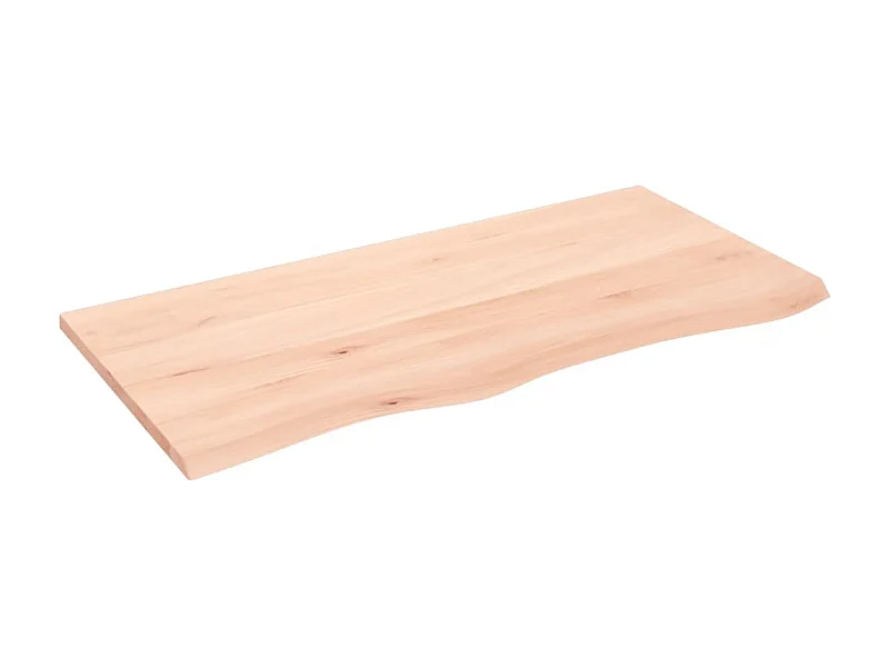 Étagère murale 100x50x2 cm bois de chêne massif non traité OFR37398 BonneVie Meuble