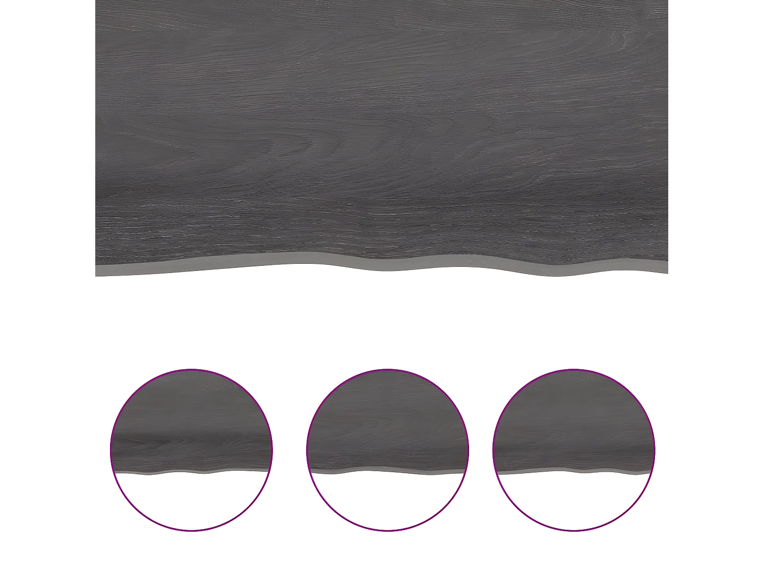 Étagère murale marron foncé 60x20x4 cm bois chêne massif traité OFR27868 BonneVie Meuble