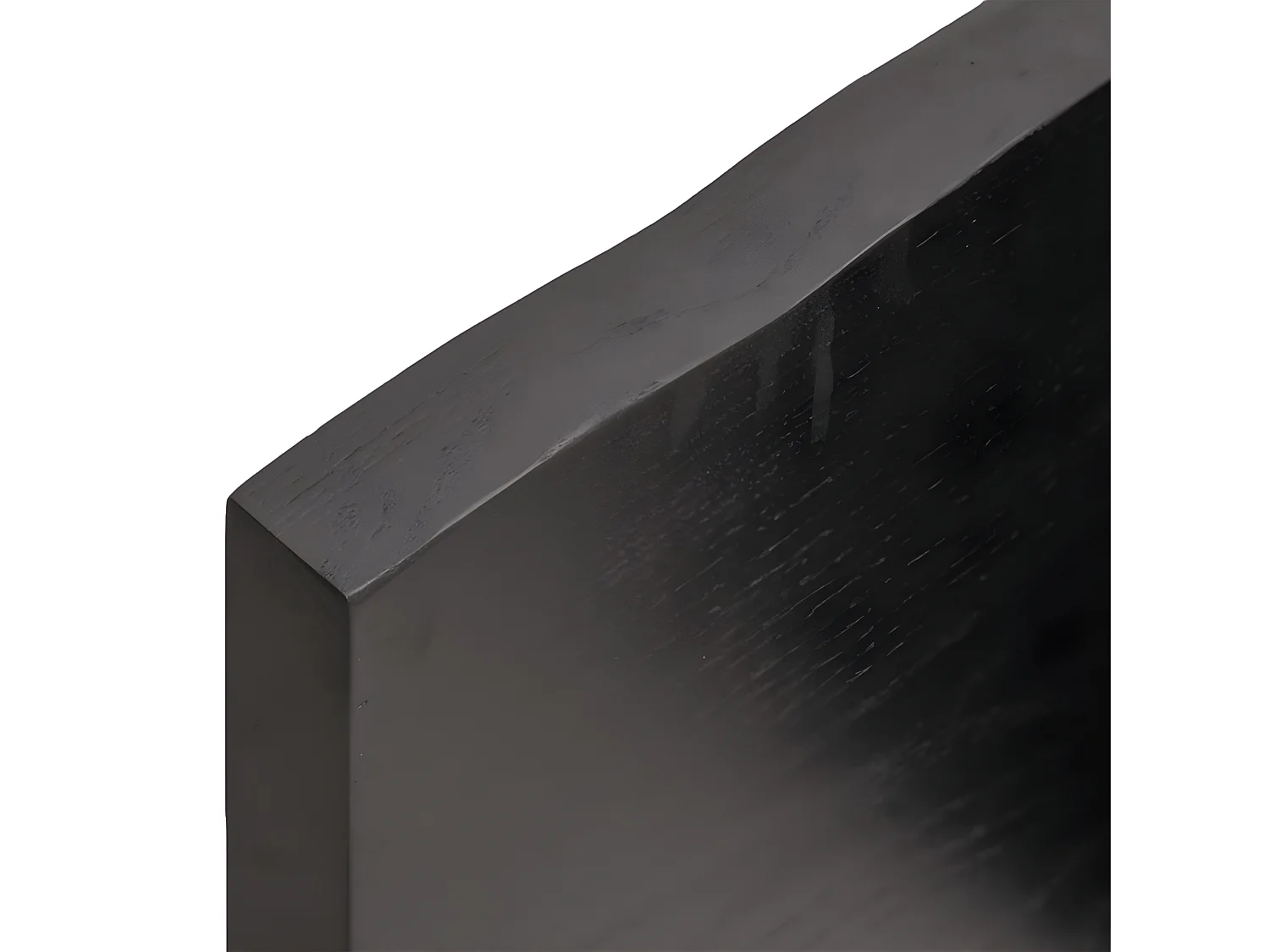 Étagère murale marron foncé 60x20x4 cm bois chêne massif traité OFR27868 BonneVie Meuble