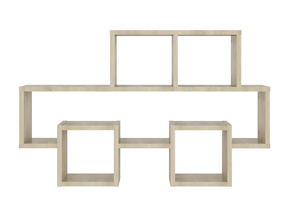 Étagère murale forme d'auto Chêne sonoma 82x15x51 cm Aggloméré OFR44718 BonneVie Meuble