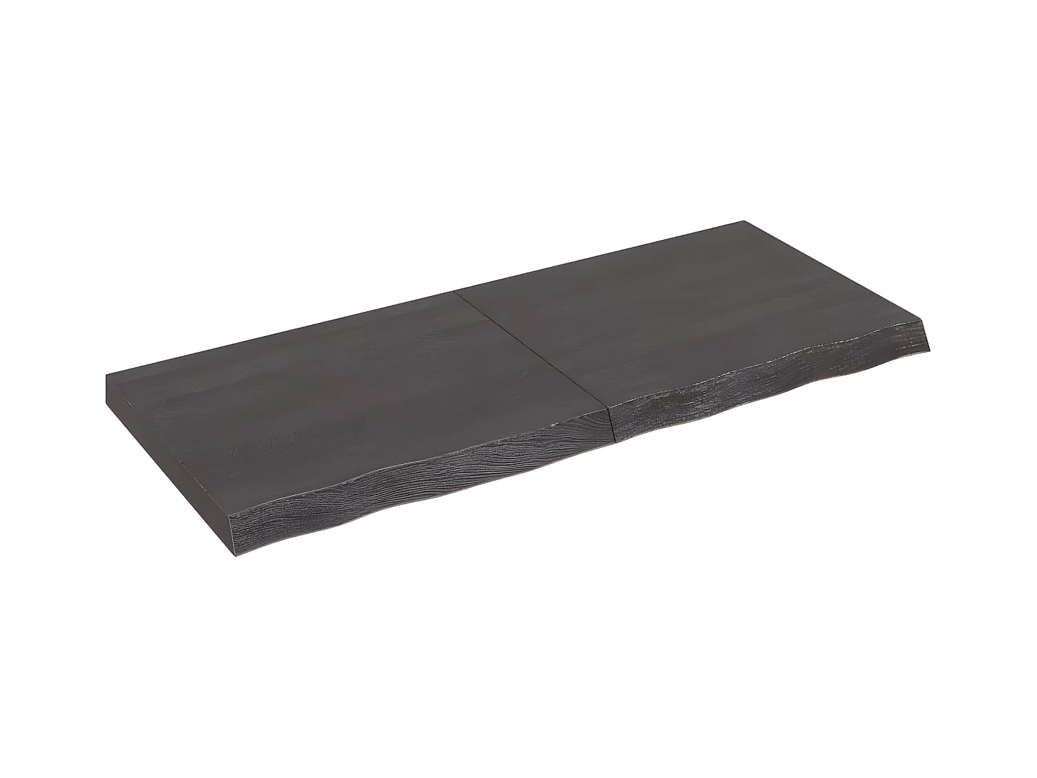 Étagère murale marron foncé bois chêne massif traité OFR62950 BonneVie Meuble