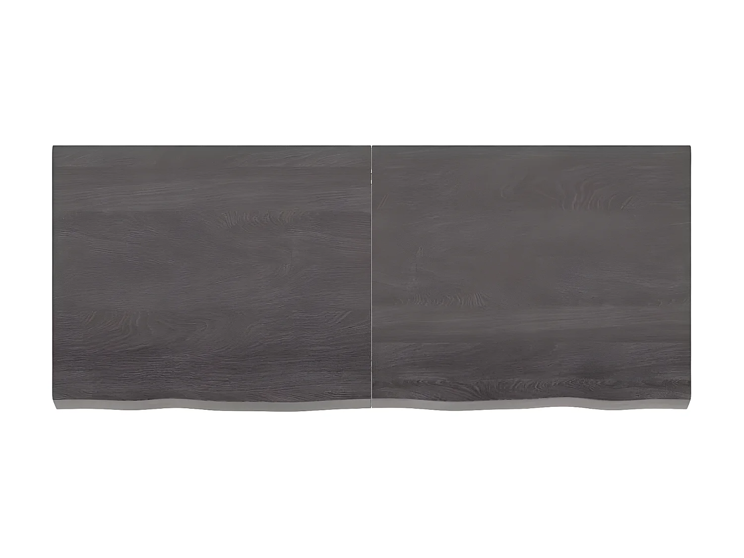 Étagère murale marron foncé bois chêne massif traité OFR62950 BonneVie Meuble