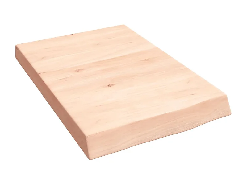 Wandschap 40x60x(2-6) cm onbehandeld massief eikenhout NL798033