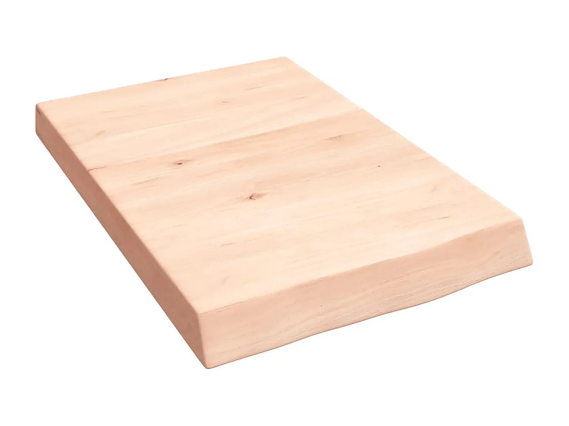 Wandschap 40x60x(2-6) cm onbehandeld massief eikenhout NL798033