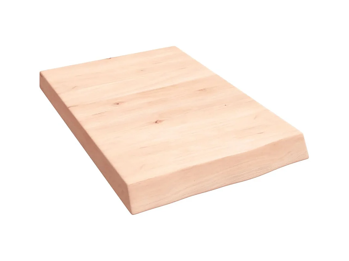 Étagère murale 40x60x(2-6) cm bois de chêne massif non traité OFR45977 BonneVie Meuble
