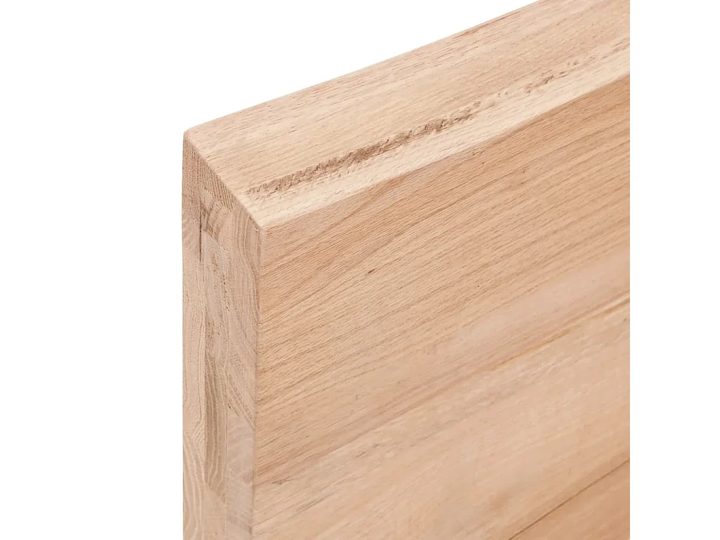 Étagère murale marron clair bois chêne massif traité OFR97982 BonneVie Meuble