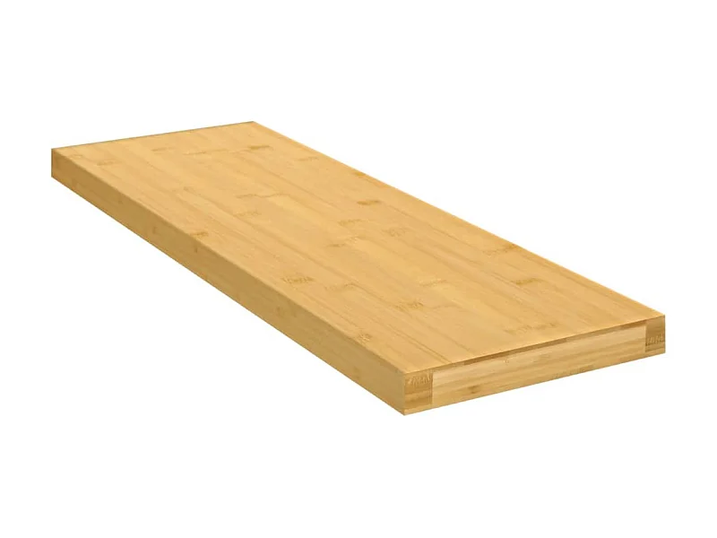 Estante de pared de bambú 60x20x2,5 cm ES338896