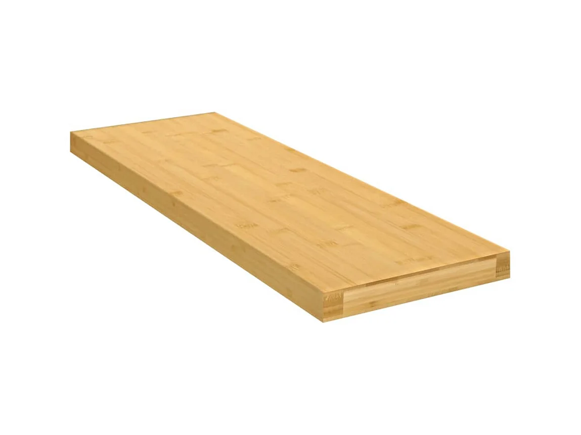 Étagère murale 60x20x2,5 cm bambou OFR74235 BonneVie Meuble
