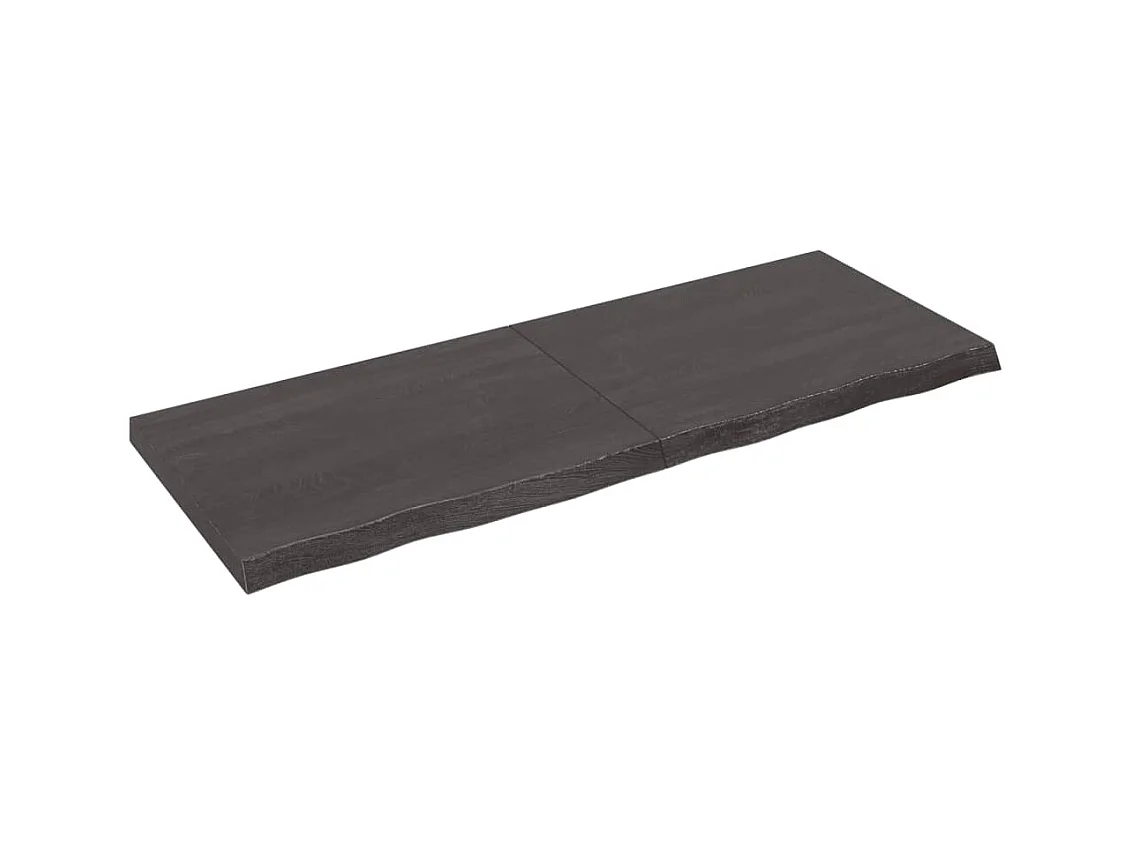 Wandschap behandeld massief eikenhout donkerbruin NL737172