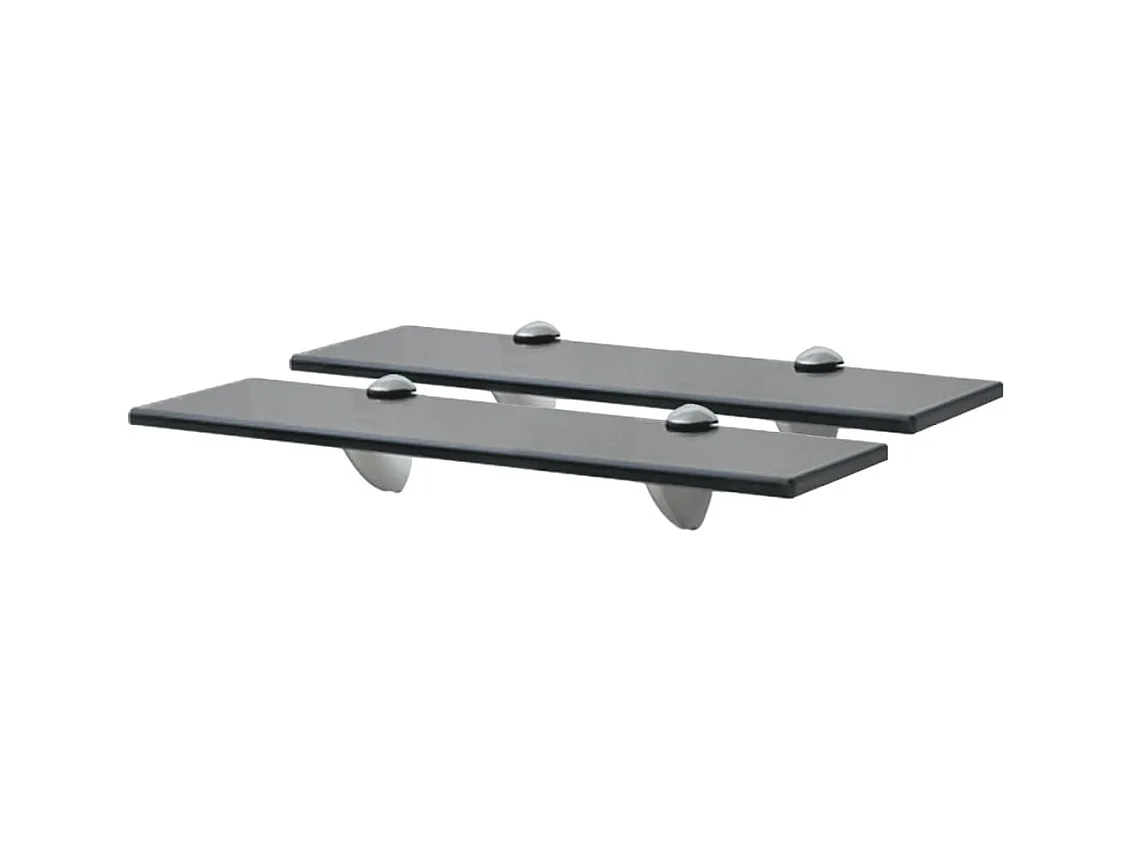 Étagères murales 2 pcs Verre 40 x 20 cm 8 mm OFR87298 BonneVie Meuble