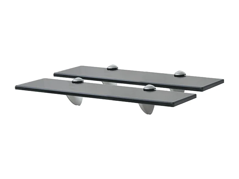 Étagères murales 2 pcs Verre 40 x 20 cm 8 mm OFR87298 BonneVie Meuble