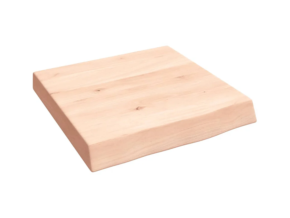 Étagère murale 40x40x(2-6)cm bois de chêne massif non traité OFR62563 BonneVie Meuble