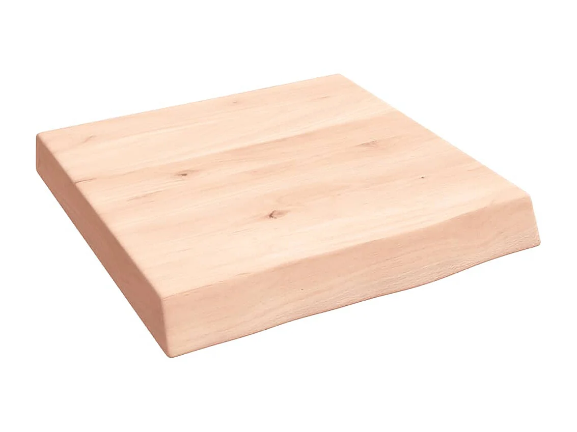 Étagère murale 40x40x(2-6)cm bois de chêne massif non traité OFR62563 BonneVie Meuble