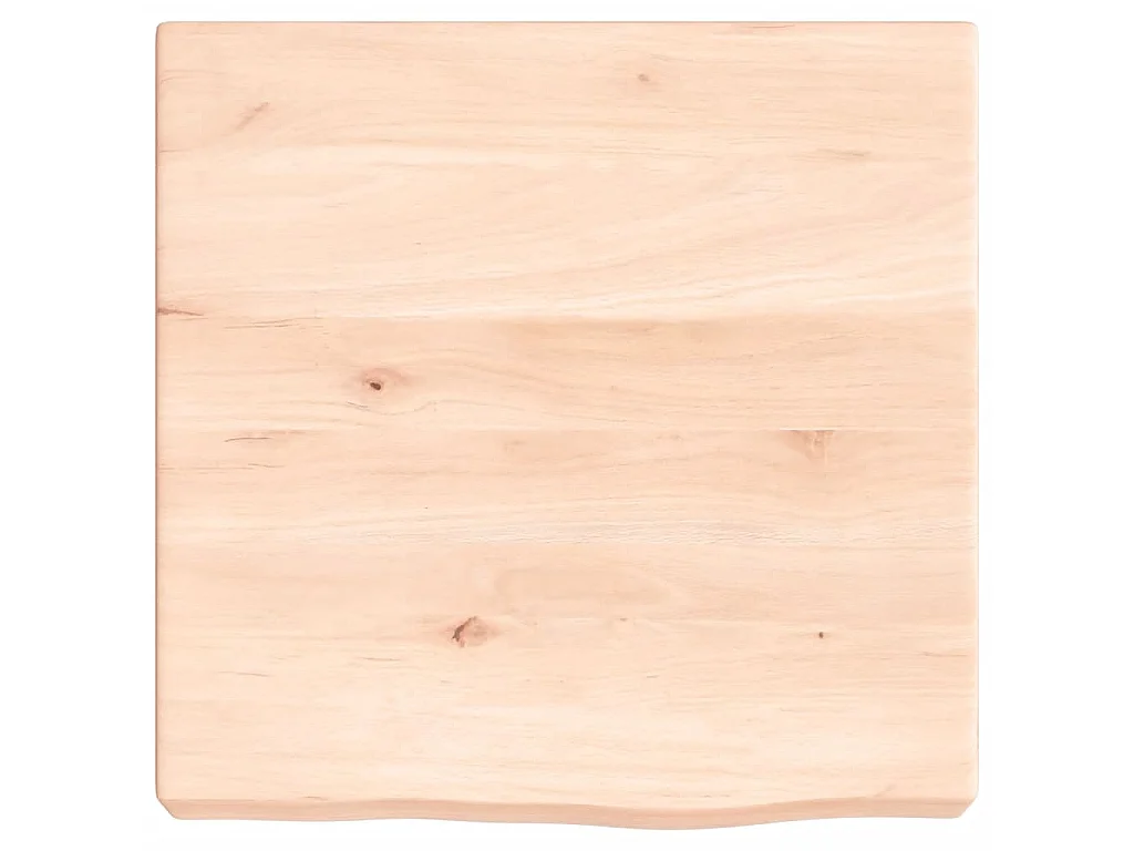 Étagère murale 40x40x(2-6)cm bois de chêne massif non traité OFR62563 BonneVie Meuble