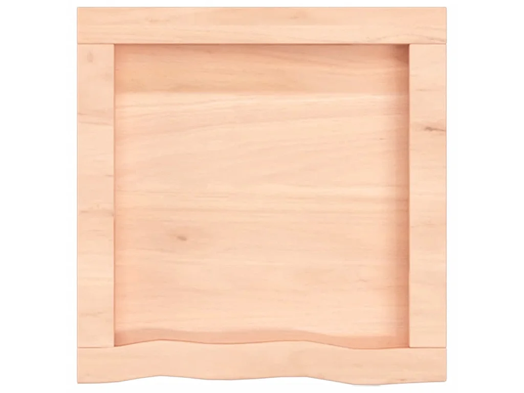 Étagère murale 40x40x(2-6)cm bois de chêne massif non traité OFR62563 BonneVie Meuble