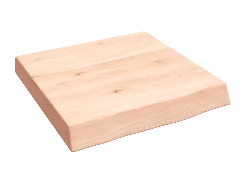 Étagère murale 40x40x(2-6)cm bois de chêne massif non traité OFR62563 BonneVie Meuble