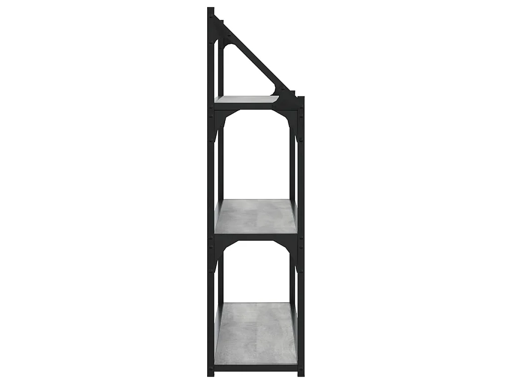 Étagère murale 3 niveaux sonoma gris 80x21x78,5 cm OFR28133 BonneVie Meuble
