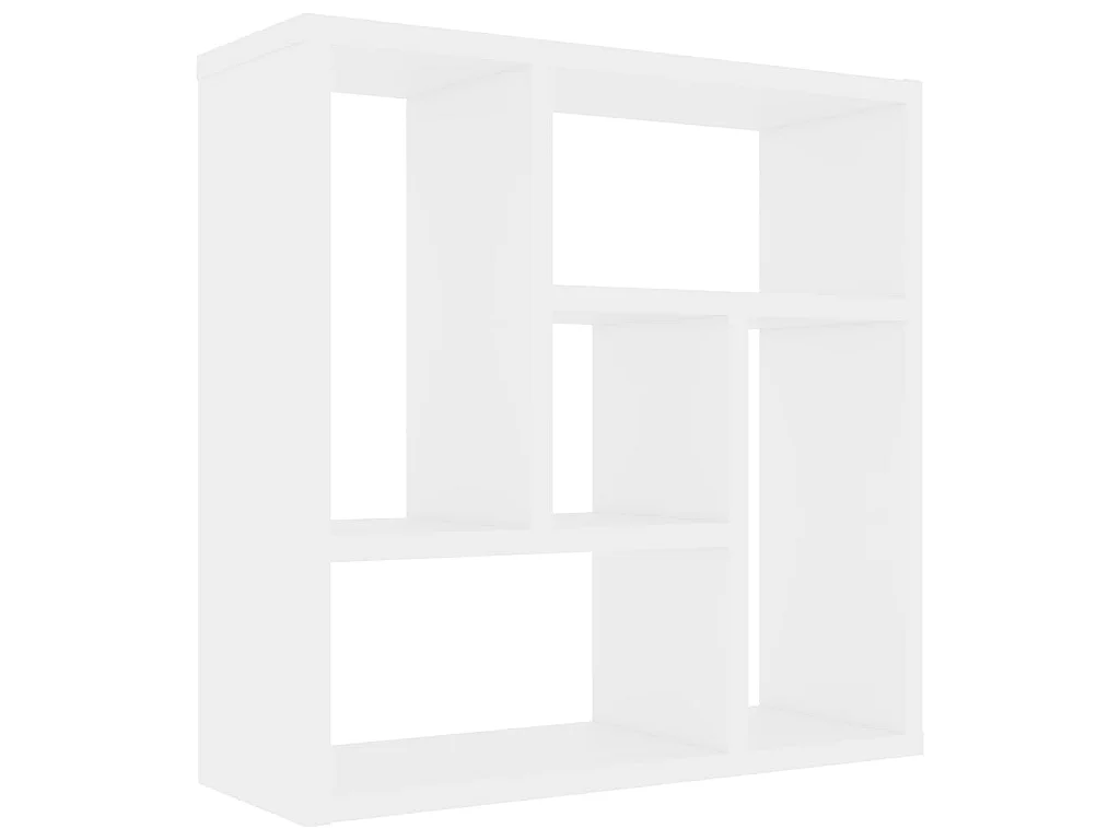 Étagère murale Blanc 45,1x16x45,1 cm Aggloméré OFR53464 BonneVie Meuble