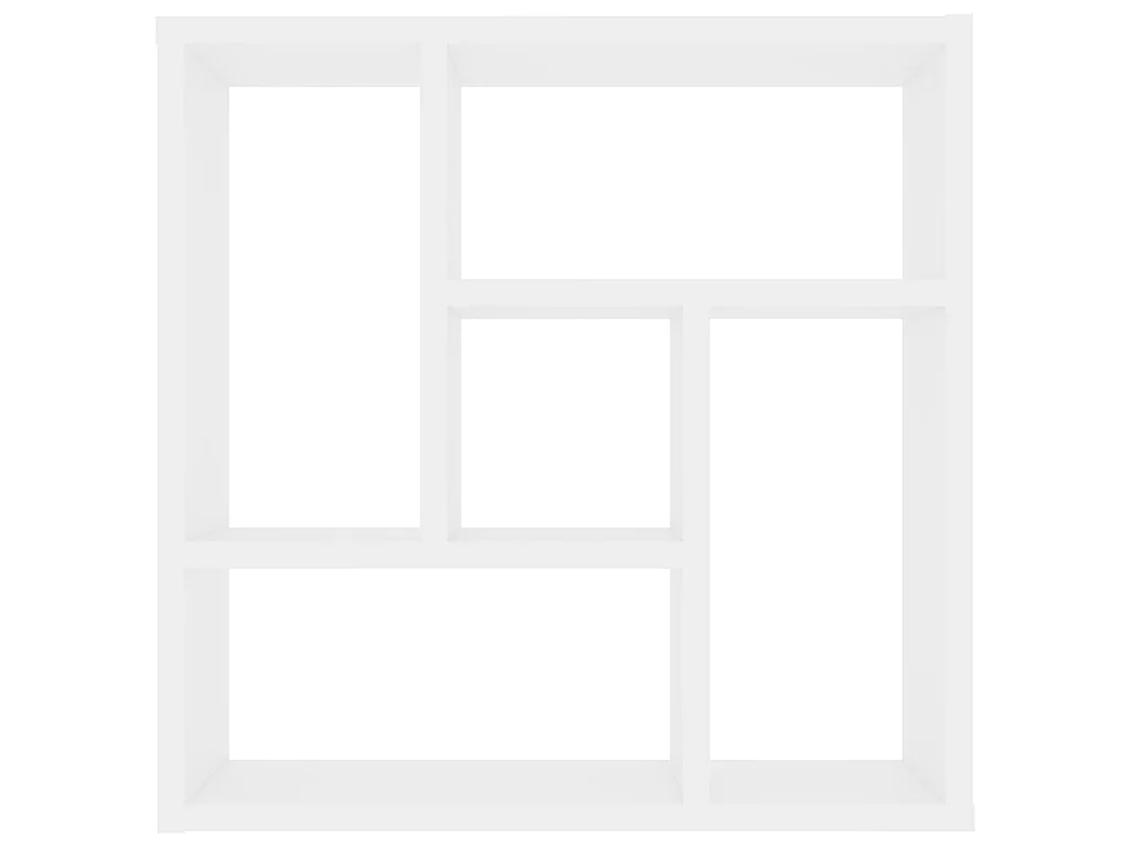 Étagère murale Blanc 45,1x16x45,1 cm Aggloméré OFR53464 BonneVie Meuble