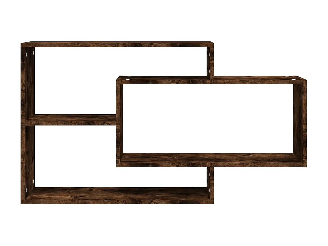 Estantería pared contrachapada roble ahumado 104x20x58,5 cm ES38610