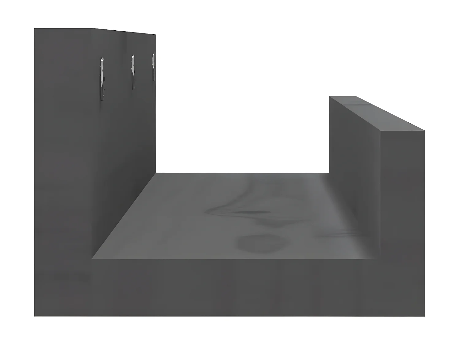 Étagères murales 2 pcs Gris 50x12x9 cm Bois de pin massif OFR71610 BonneVie Meuble