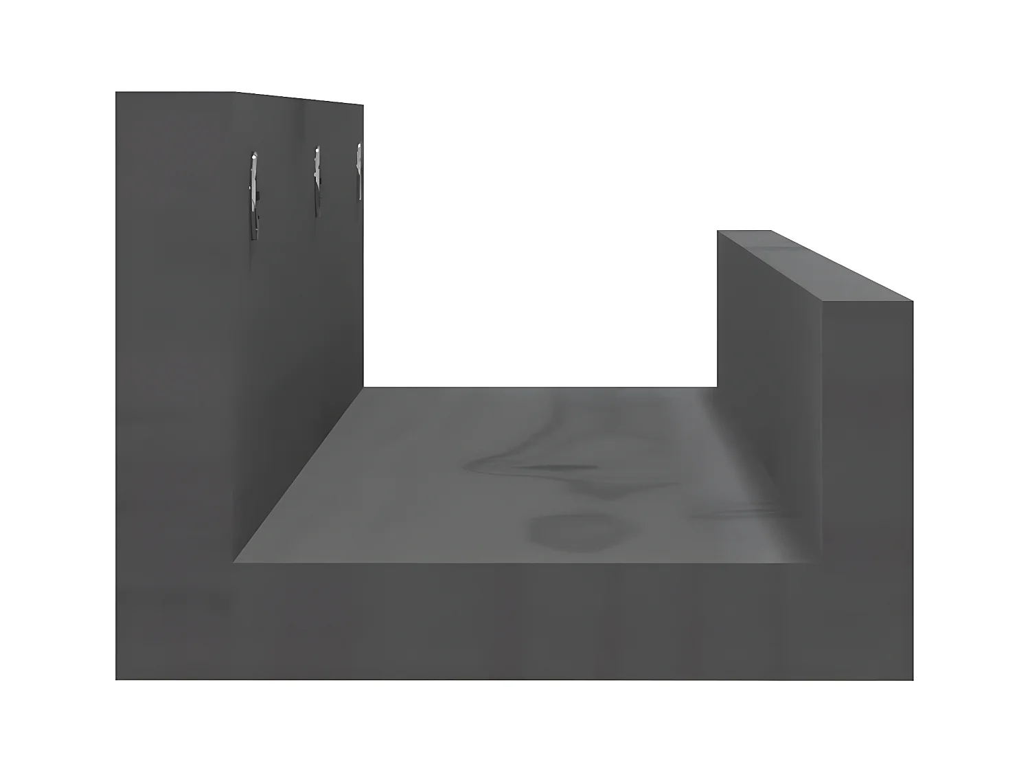 Wandschappen 2 st 50x12x9 cm massief grenenhout grijs NL635034