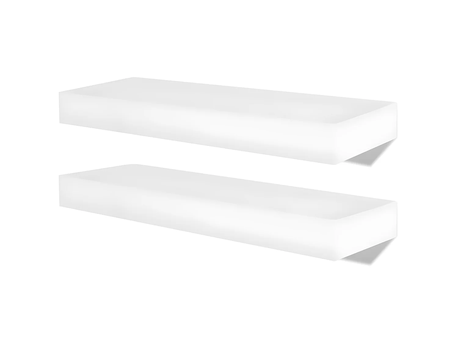 Étagères murales 4 pcs Blanc 40 cm OFR28397 BonneVie Meuble