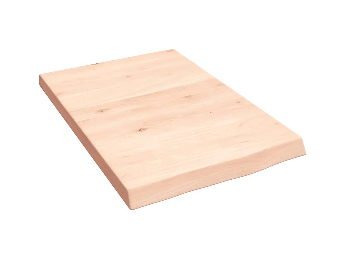 Étagère murale 40x60x(2-4) cm bois de chêne massif non traité OFR43512 BonneVie Meuble