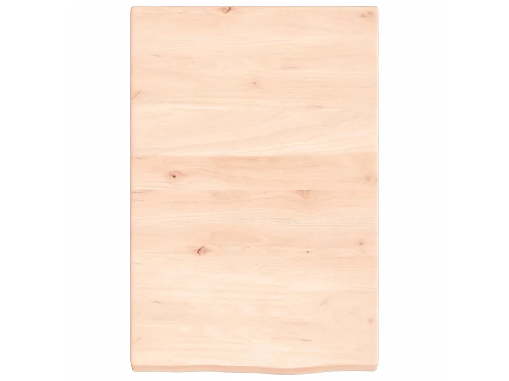 Étagère murale 40x60x(2-4) cm bois de chêne massif non traité OFR43512 BonneVie Meuble