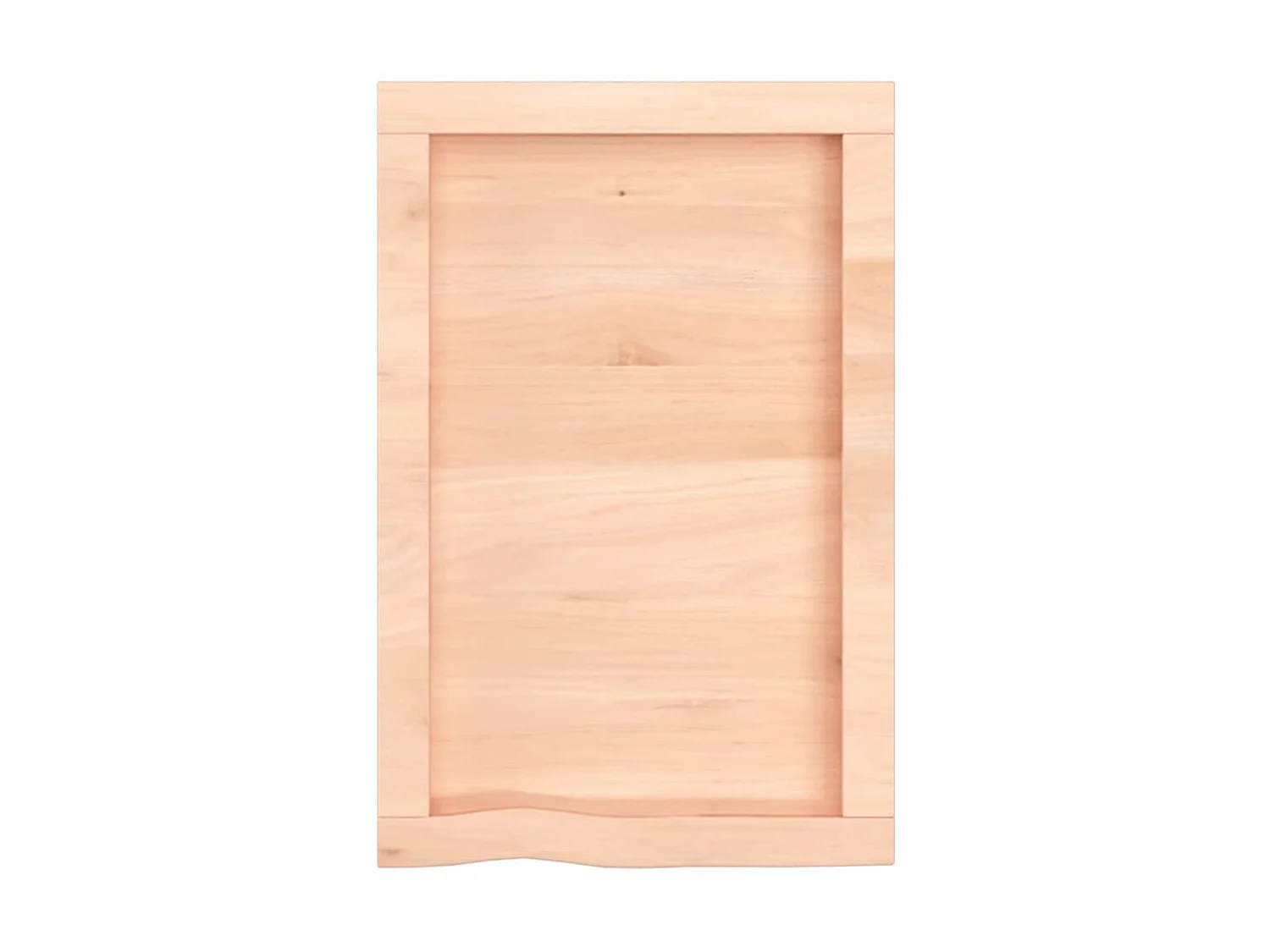 Étagère murale 40x60x(2-4) cm bois de chêne massif non traité OFR43512 BonneVie Meuble