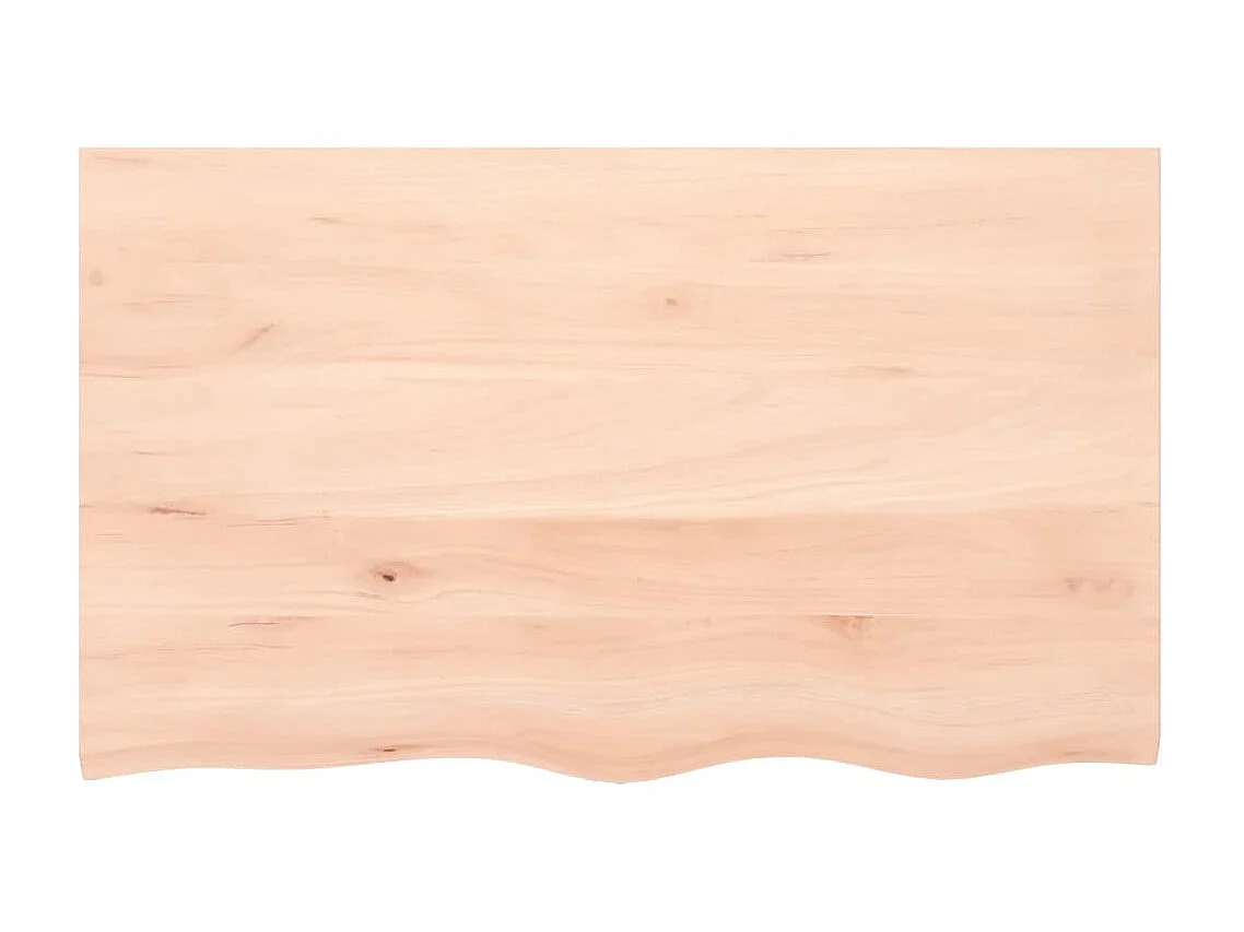 Étagère murale 100x60x(2-6) cm bois de chêne massif non traité OFR79911 BonneVie Meuble