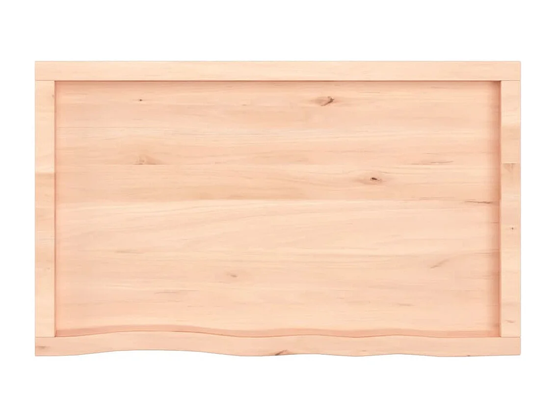 Étagère murale 100x60x(2-6) cm bois de chêne massif non traité OFR79911 BonneVie Meuble