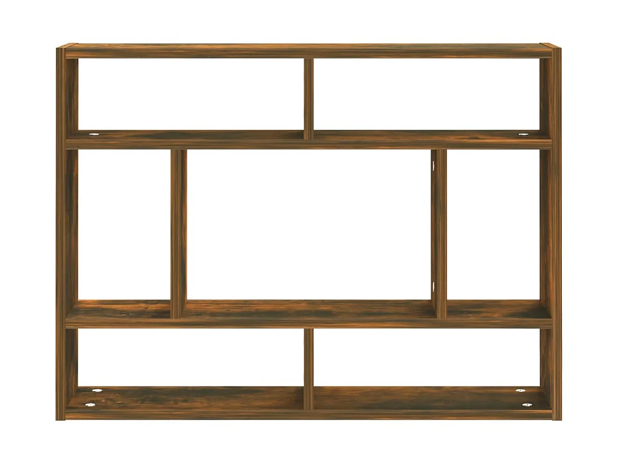Étagère murale Chêne fumé 75x16x55 cm Bois d'ingénierie OFR77270 BonneVie Meuble