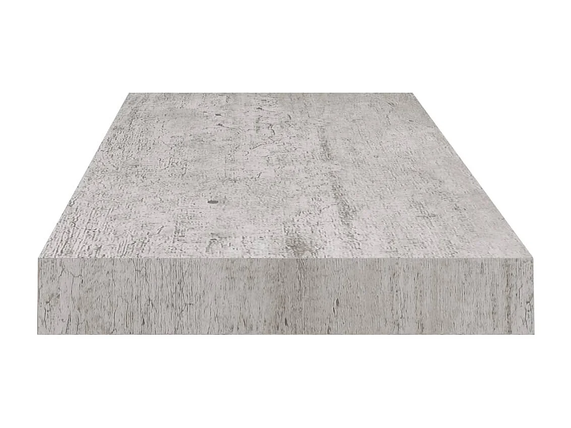 Étagère murale murale gris béton 60x23,5x3,8 cm MDF OFR42229 BonneVie Meuble