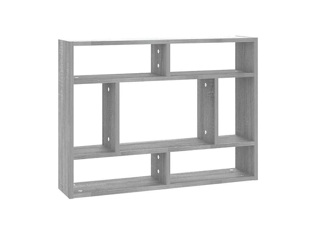 Wandschap 75x16x55 cm bewerkt hout grijs sonoma eikenkleurig NL579183