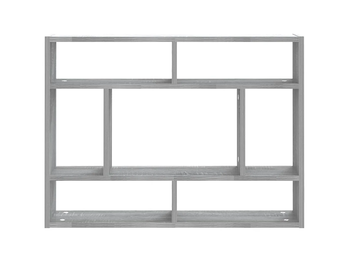 Wandschap 75x16x55 cm bewerkt hout grijs sonoma eikenkleurig NL579183