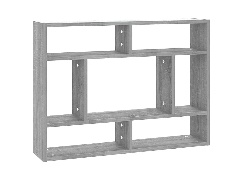 Étagère murale Sonoma gris 75x16x55 cm Bois ingénierie OFR58783 BonneVie Meuble