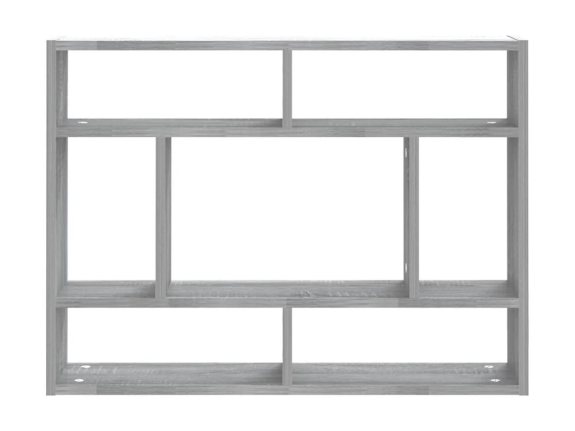 Étagère murale Sonoma gris 75x16x55 cm Bois ingénierie OFR58783 BonneVie Meuble