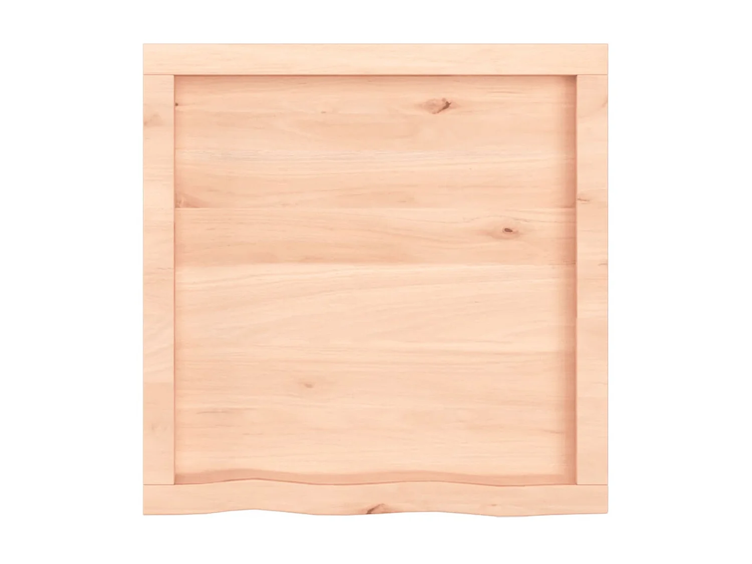 Étagère murale 60x60x(2-4) cm bois de chêne massif non traité OFR65819 BonneVie Meuble
