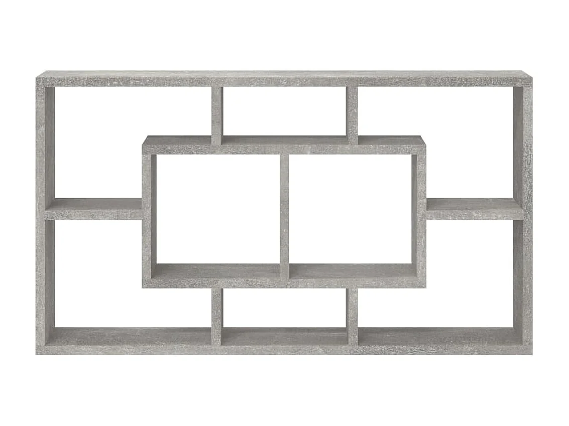 Étagère murale 8 compartiments Gris béton OFR62650 BonneVie Meuble