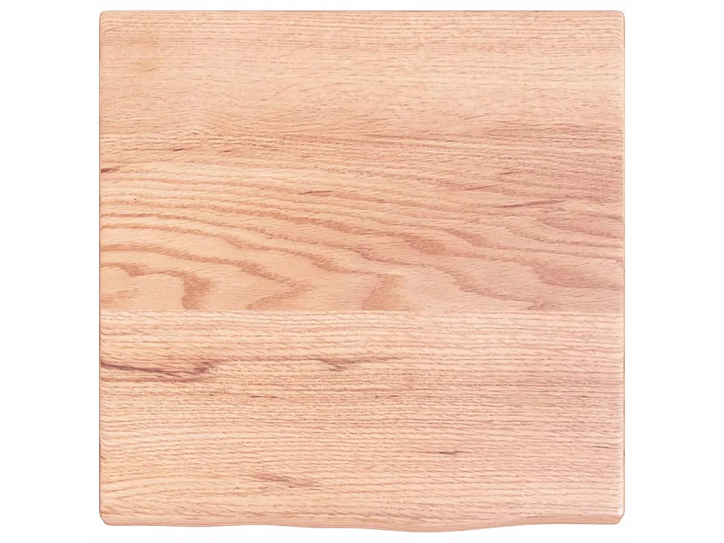 Étagère murale marron clair 40x40x2 cm bois chêne massif traité OFR28406 BonneVie Meuble