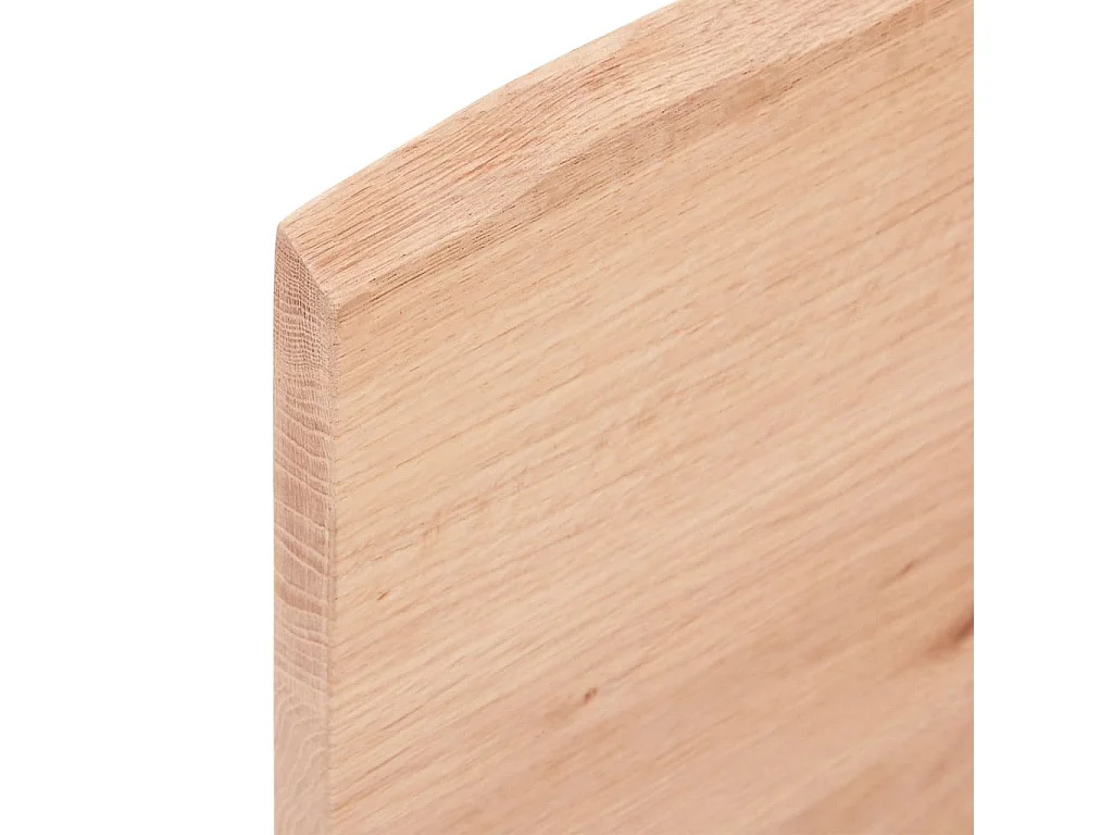 Étagère murale marron clair 40x40x2 cm bois chêne massif traité OFR28406 BonneVie Meuble