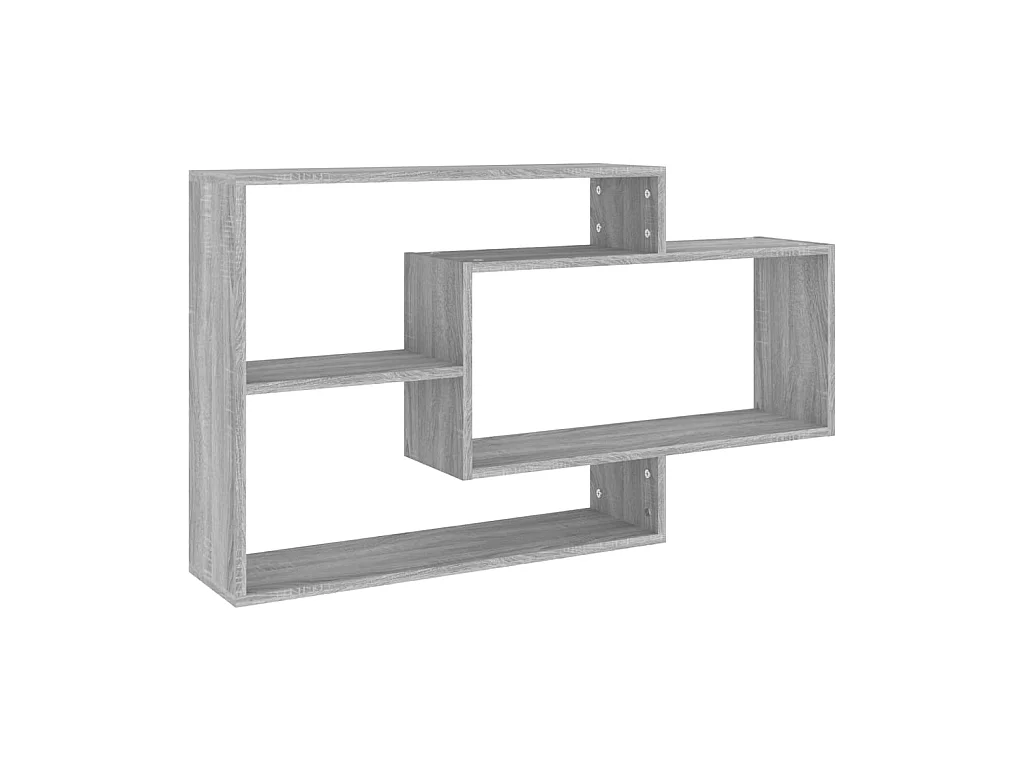 Wandschap 104x20x58,5 cm bewerkt hout grijs sonoma eikenkleurig NL363935