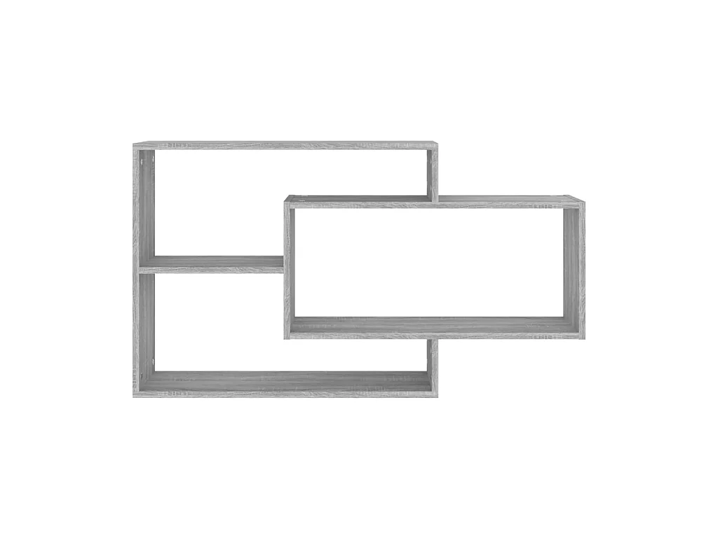 Wandschap 104x20x58,5 cm bewerkt hout grijs sonoma eikenkleurig NL363935